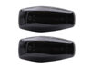 Vue de face des clignotants latéraux dynamiques à LED pour Hyundai I10 - Couleur noire fumée