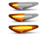 Eclairage des clignotants latéraux séquentiels transparents à LED pour Mazda 5 phase 2