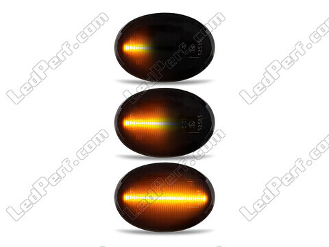 Eclairages des répétiteurs latéraux dynamiques noirs à LED pour Mini Clubman (R55)