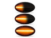 Eclairages des répétiteurs latéraux dynamiques noirs à LED pour Mini Cooper II (R50 / R53)