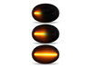 Eclairages des répétiteurs latéraux dynamiques noirs à LED pour Mini Cooper III (R56)