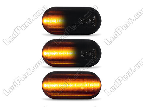 Eclairages des répétiteurs latéraux dynamiques noirs à LED pour Nissan 350Z