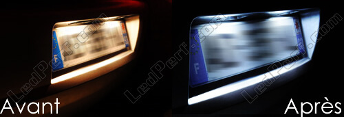 Pour Nissan LEAF - 2 Ampoules LED éclairage Plaque d'immatriculation Anti  erreur