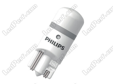 Zoom sur une ampoule LED Philips W5W Ultinon PRO6000 - 12V - 6000K - homologuées