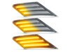 Eclairage des clignotants latéraux séquentiels transparents à LED pour Subaru BRZ