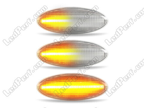 Eclairage des clignotants latéraux séquentiels transparents à LED pour Toyota Auris MK1