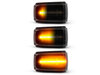 Eclairages des répétiteurs latéraux dynamiques noirs à LED pour Volvo C70