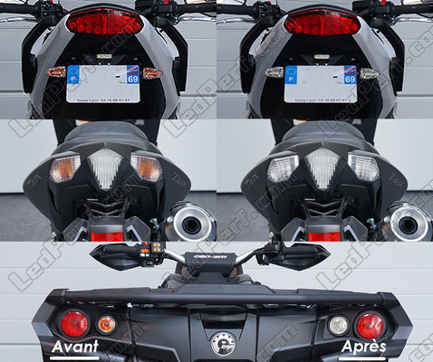 Led Clignotants Arrière BMW Motorrad R 1200 GS (2017 - 2018) avant et après