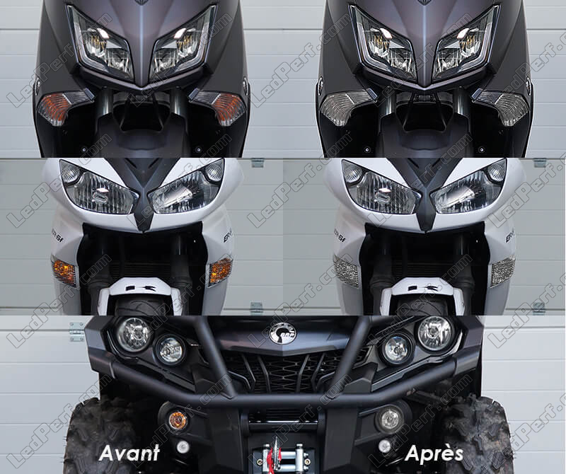 Universal moto clignotants LED des oeillères avant arrière d
