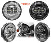 Optiques LED pour phares additionnels de Harley-Davidson Heritage Classic 1450 - 1584 - 1690