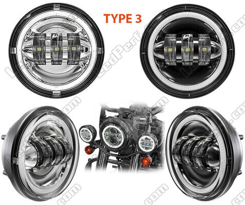 Optiques LED pour phares additionnels de Indian Motorcycle Chief classic / standard 1720 (2009 - 2013)
