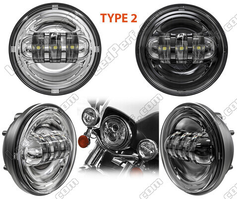 Optiques LED pour phares additionnels de Indian Motorcycle Chief roadmaster / deluxe / vintage 1442 (1999 - 2003)