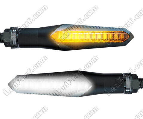 Clignotants séquentiels LED 2 en 1 avec feux de jour pour Kawasaki Z900 RS Café