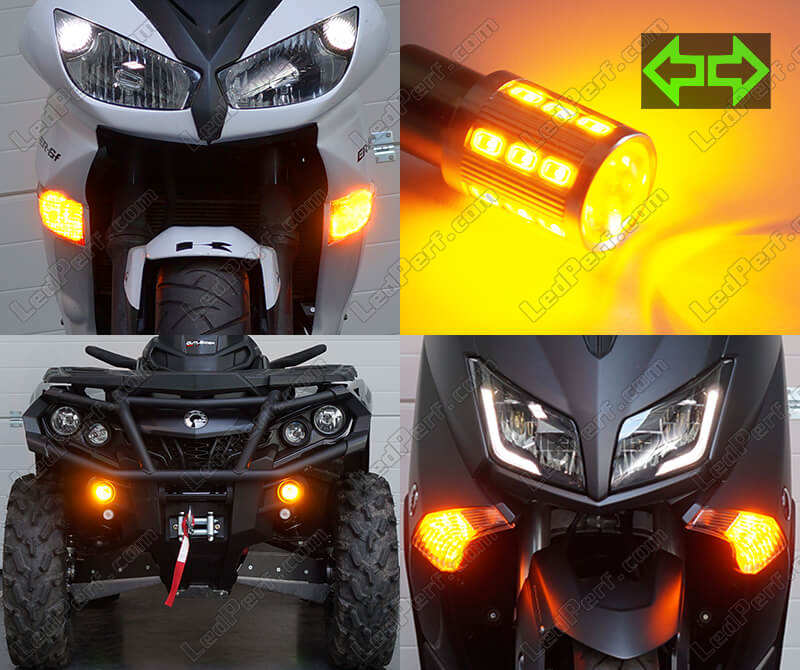 1100 1200 ZX-R400R Moto Témoin de clignotant avant Feu Clignotant Lampe de Clignotant Lampe pour Kawasaki ZR-7 ZR-X400