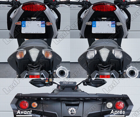 Led Clignotants Arrière KTM EXC-F 450 (2017 - 2019) avant et après