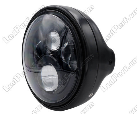 Exemple de Phare et optique LED noirs pour Moto-Guzzi California 1100 Classic