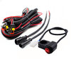 Faisceau électrique complet avec connectiques étanche, fusible 15A, relais et interrupteur de guidon pour une installation plug and play sur Moto-Guzzi V11 Le Mans<br />