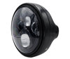 Exemple de Phare et optique LED noirs pour Moto-Guzzi V7 750