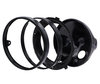 Phare rond noir pour optique full LED de Moto-Guzzi V7 750, assemblage des pièces