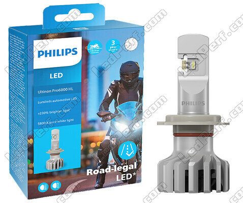 Packaging ampoules LED Philips pour Piaggio Beverly 300 - Ultinon PRO6000 homologuées