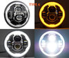 Phare à LED pour Royal Enfield Bullet 350 (2023 - 2023) - Optique moto rond homologué