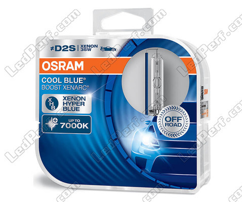 Ampoules Xénon D2S Osram Xenarc Cool Blue Boost 7000K ref: 66240CBB-HCB dans packaging de 2 ampoules
