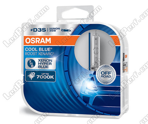 Ampoules Xénon D3S Osram Xenarc Cool Blue Boost 7000K ref: 66340CBB-HCB dans packaging de 2 ampoules