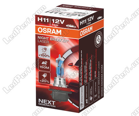 Ampoule H11 Osram Night Breaker Laser +150% à l'unité - 64211NL<br />