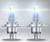 Eclairage blanc des Ampoules H4 OSRAM Night Breaker® 200 - 64193NB200-HCB