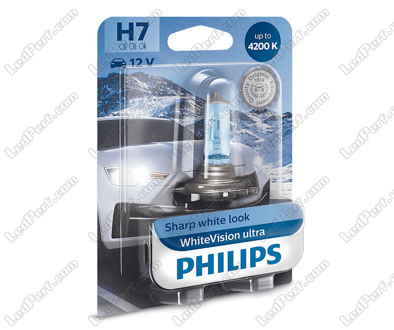 Ampoules PHILIPS H7 12V 55W PX26d + W5W 12V W21x9,5d White Vision