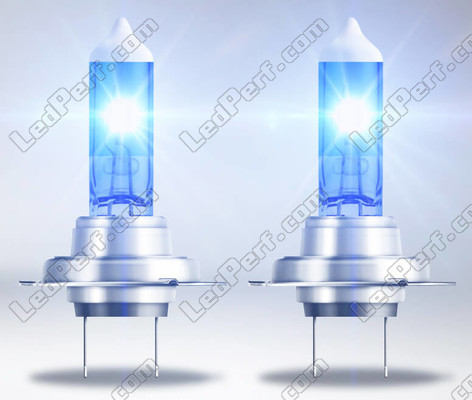 Lumière blanche des ampoules effet Xénon H7 Osram Cool Blue Boost 5000K - 62210CBB-HCB