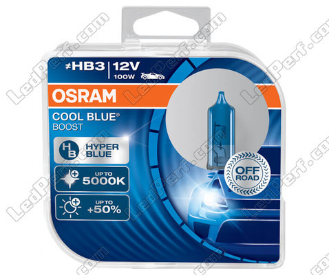 Ampoules HB3 Osram Cool Blue Boost 5000K  effet xénon ref: 69005CBB-HCB dans packaging de 2 ampoules