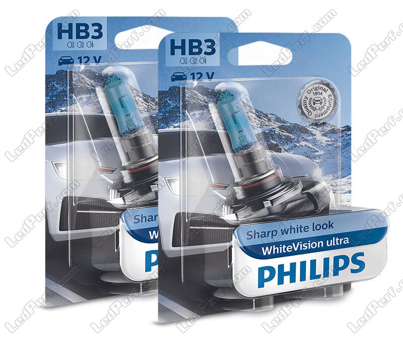 2 ampoules HB3 Philips WhiteVision ULTRA - 9005WVUB1