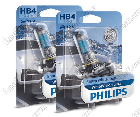 Pack de 2 ampoules HB4 Philips WhiteVision ULTRA + Veilleuses - 9006WVUB1