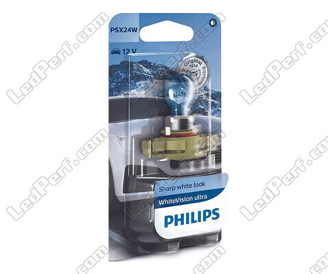 1x Ampoule PSX24W Philips WhiteVision ULTRA +60% 24W - 12276WVUB1
