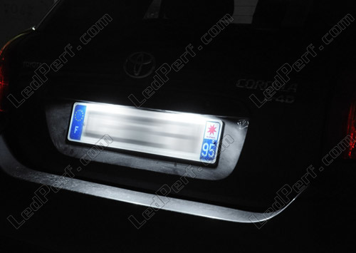 TECTICO LED Éclairage plaque immatriculation auto Feux arrière E-Mark ECE  SMD 6000K Blanc pur canbus sans erreur Compatible avec Toyota Crown Corolla