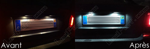 TECTICO LED Éclairage plaque immatriculation auto Feux arrière E-Mark ECE  SMD 6000K Blanc pur canbus sans erreur Compatible avec Volvo S60 V60 V50