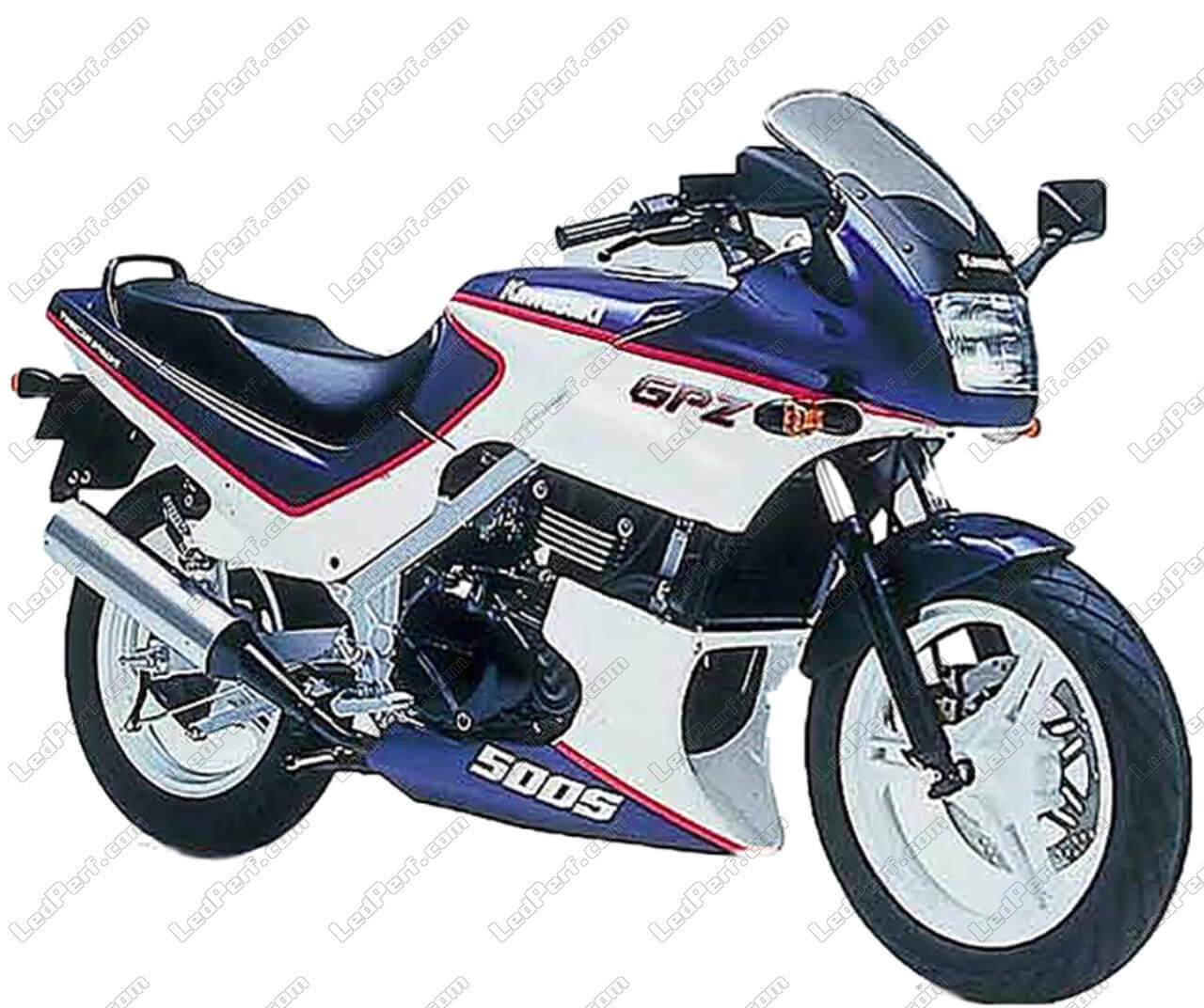 Berner Ampoule Berner pour Moto Kawasaki 500 Gpz Ex S 2 Disques 1988 à 2005 AV Neuf 