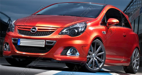 Kit led compteur/tableau de bord Opel Corsa D bleu/rouge/blanc/vert