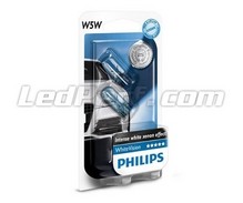 Pack de 2 Veilleuses Philips WhiteVision - Blanc - Culot W5W