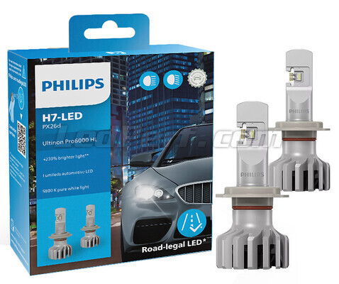 Ampoules LED H7 approuvées Ultinon Pro6000 11972U60SX2