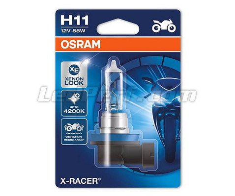 Ampoule H11 Osram X-Racer Effet Xénon 4200K vendu à l'unité