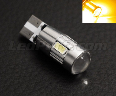 LED T10-W5W Blanc et ampoules T10 WY5W orange