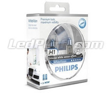 Pack de 2 Ampoules H1 Philips WhiteVision (Nouveau !)